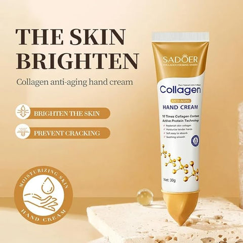 Sadoer Collagen Anti-Aging Hand Cream with 10 Times More Collagen Content Active Protein Technology