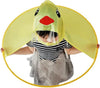 Kids' Sun Shade Umbrella Hat – Duck Design Cape with Raincoat Function