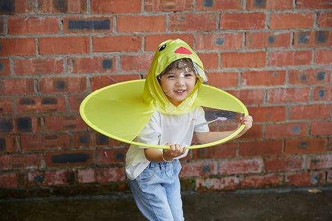 Kids' Sun Shade Umbrella Hat – Duck Design Cape with Raincoat Function