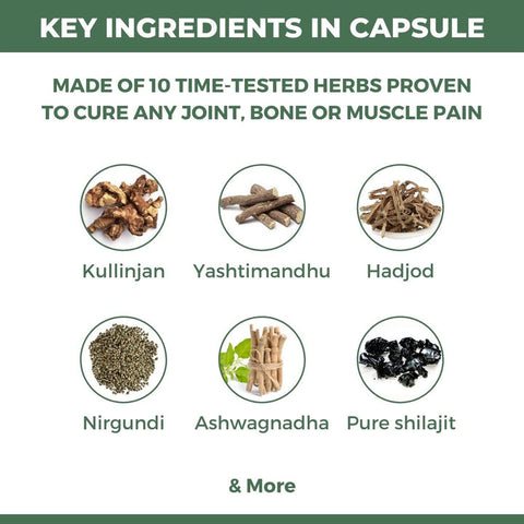 Dard Niwarak Ayurvedic Pain Relief Oil & Capsules: For Quick & Long Lasting Relief from Joint, Bone, Muscle & Body Pain