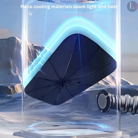 Car Windshield Sun Shade Umbrella (With Cover)