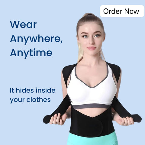 Premium Posture Corrector Belt – Breathable, Adjustable, Magnetic Support for Back Pain Relief