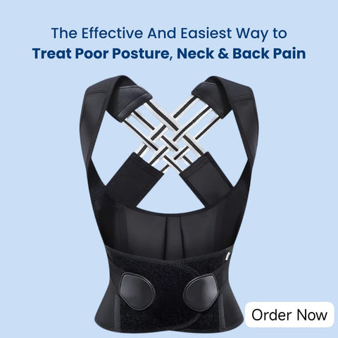 Premium Posture Corrector Belt – Breathable, Adjustable, Magnetic Support for Back Pain Relief