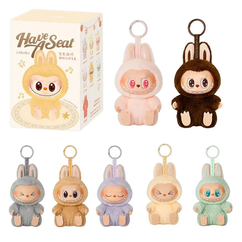 Labubu Monster Anime Character Plush Keychain - 1 PC