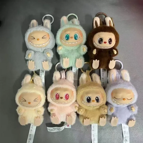 Labubu Monster Anime Character Plush Keychain - 1 PC